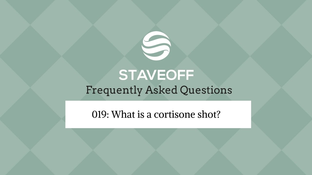 FAQ019: What is a cortisone shot? physiotherapy exercises