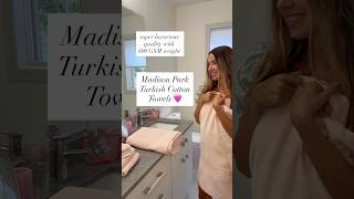 Luxe Turkish Cotton Towels 🤍 #madisonpark