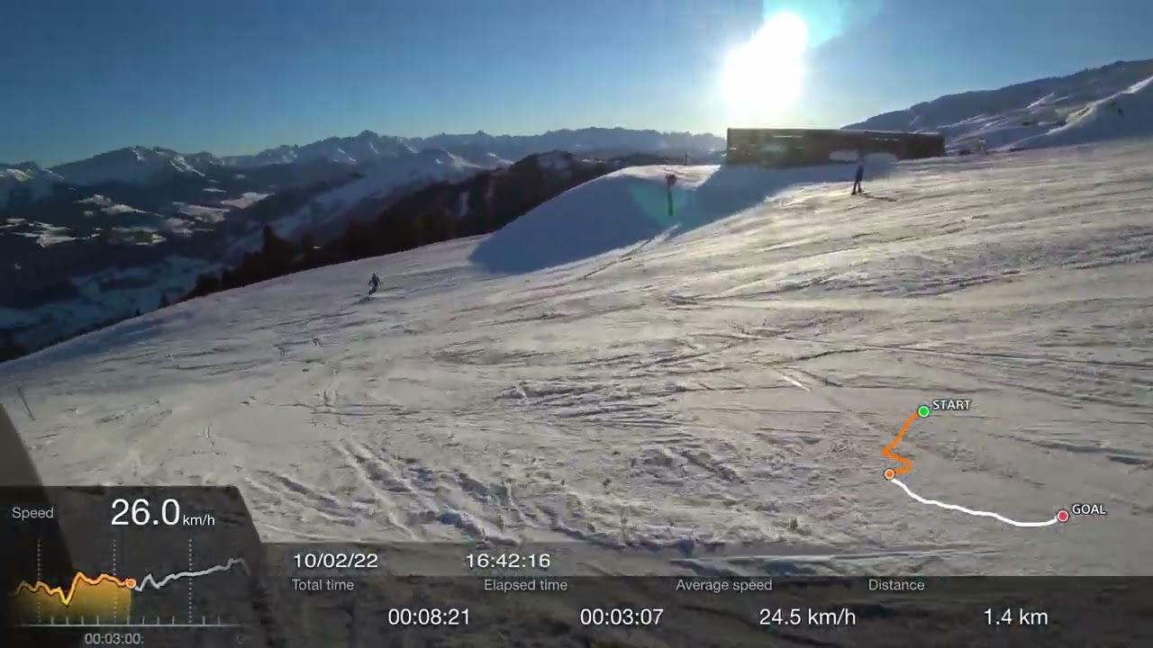 Laax Blue Piste 52 Evening