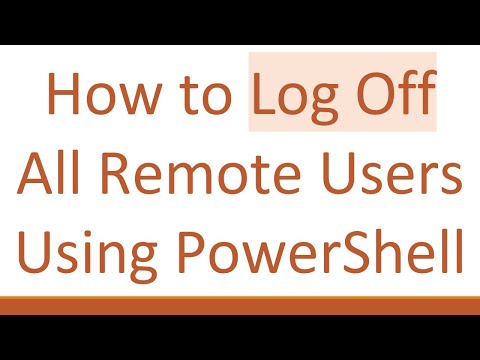 How to Log Off All Remote Users Using PowerShell