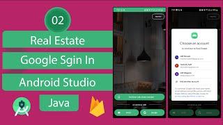 Real Estate App | 02 Google Sign In | Android Studio | Java screenshot 3