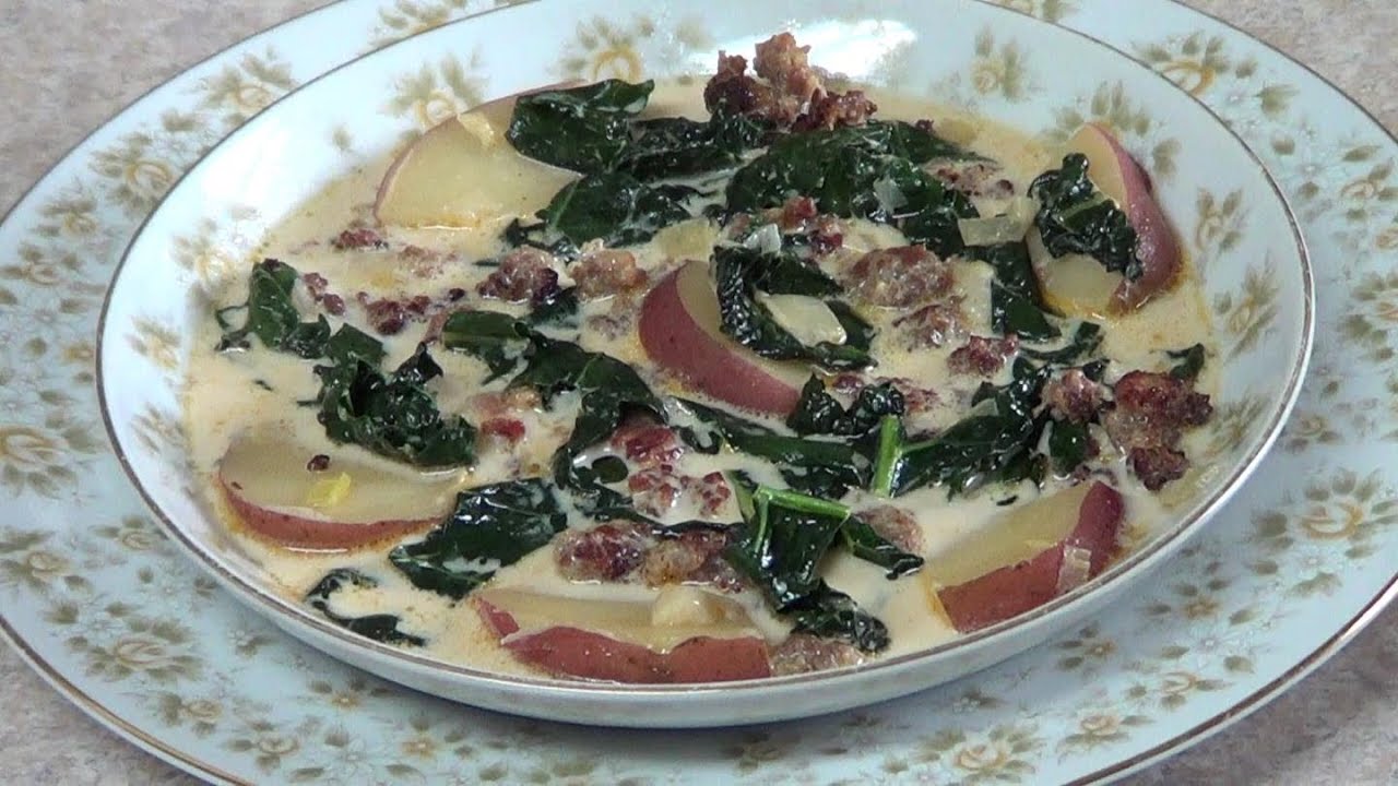 Toscana Soup Olive Garden Zuppa Toscana Soup Recipe Youtube