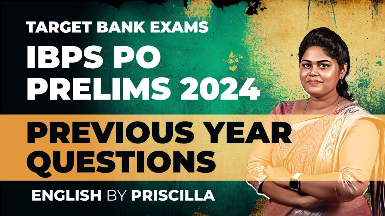 TARGET BANK EXAM | IBPS PO PRELIMS 2024 | PREVIOUS YEAR QUESTIONS BY ...