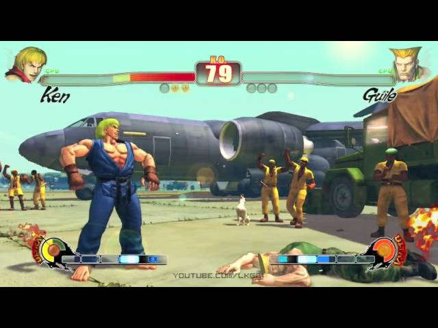 Guile, vs, Gen, Ultra Street Fighter 4, usf4, Ultra Street Fighter IV, Street  fighter 4, Street