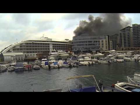 Ocean Village Gibraltar fire at Sunborn Hotel December 2014