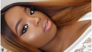 Easy Beginner Friendly Affordable Drugstore Makeup Tutorial on Brown/Dark Skin