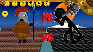 9999 NOOB SPEARTON VS 9999 NOOB GIANT | STICK WAR LEGACY | STICK BATTLE