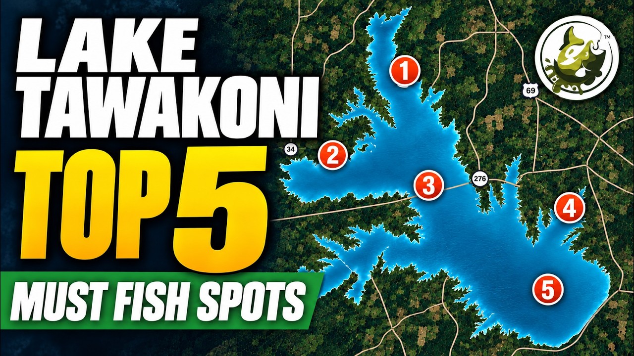 Lake Tawakoni Bass Fishing | Top 5 MUST Fish Spots