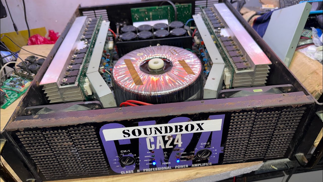 SoundQuest ca24 power amplifier Ang dami Ng sira dahil sa pinagpraktisan Ng iba