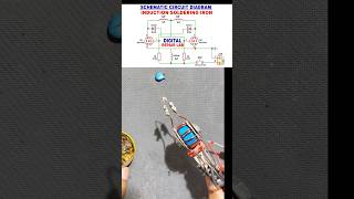 DIY Induction Soldering Iron Using IRFZ44N circuit | ZVS Driver Circuit Diagram & Testing #shorts