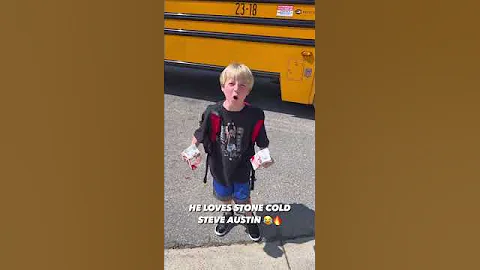 Little man is the biggest Stone Cold Steve Austin fan 😂👏 #shorts