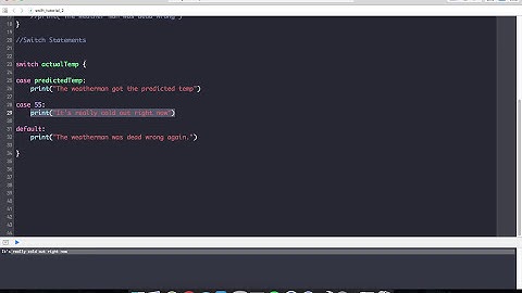 Swift Tutorial #2 - Control Flow and Loops