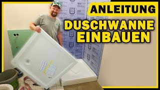 Anleitung: DUSCHE SELBER EINBAUEN - Duschwanne mit Styroporträger! | Home Build Solution