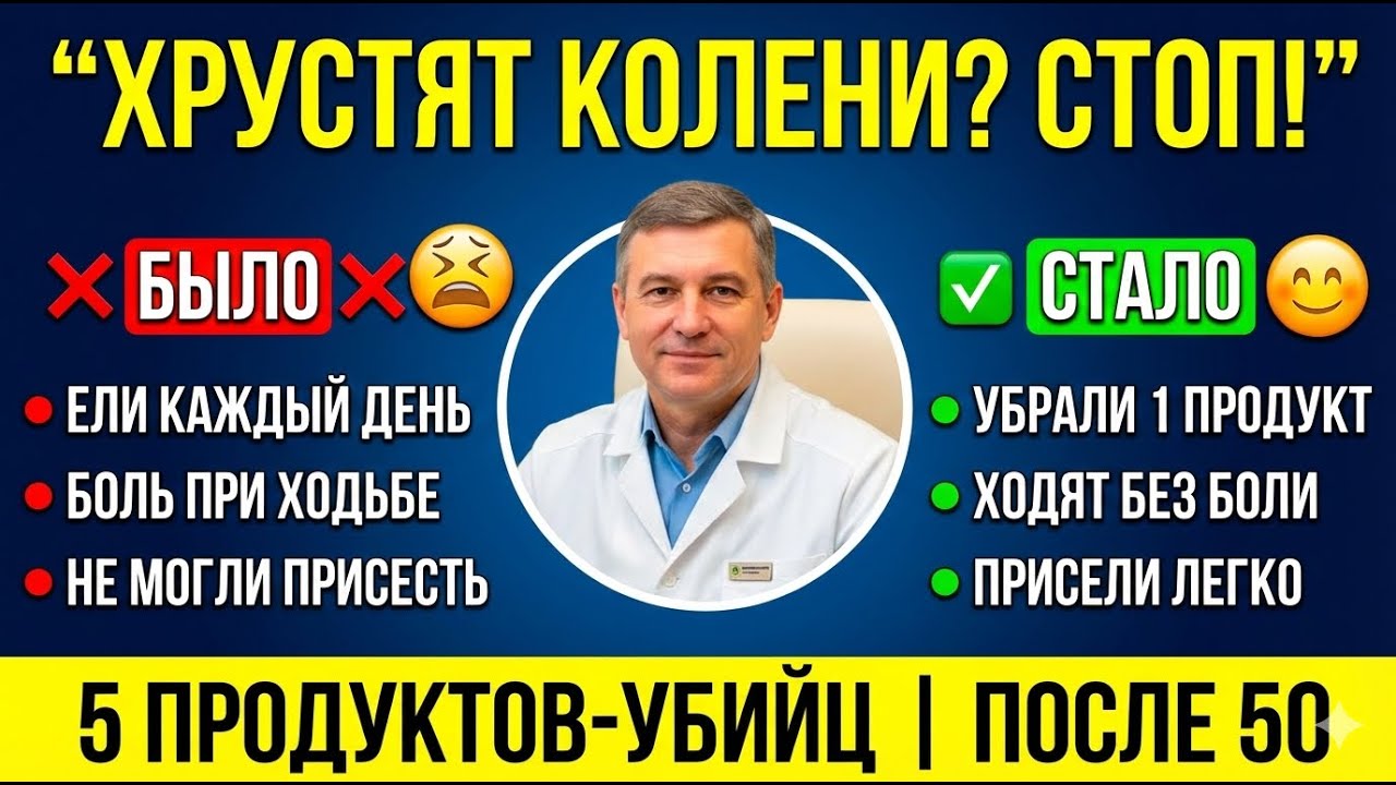 5 продуктов после 55, от которых суставы стареют вдвое быстрее