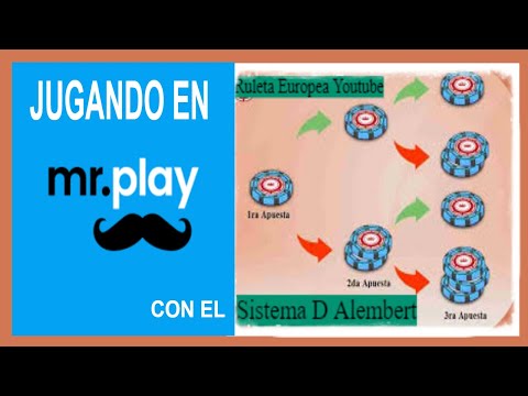 Sistema de Ruleta D'Alembert ✨ (Sencillo y Eficaz) Jugando en Mr.play casino en España ✅