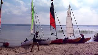 Plauer Segelwoche 2017, inflatable folding sailboat dinghy catamaran meeting event by daysailer2go 4,129 views 6 years ago 5 minutes