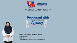 ETR 2583: “DEODORANT G&H AMWAY “ BUSINESS MODEL CANVAS PRESENTATION