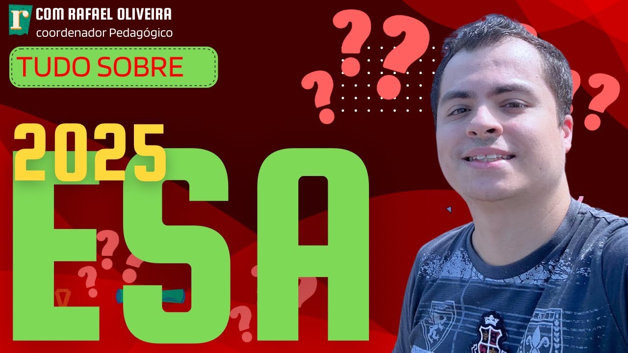 ESA 2025 Edital e Inscrições YouTube