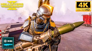 HELLDIVERS 2: AIRBURST ROCKET LAUNCHER AUTOMATONS 4K Ultra Graphics Gameplay No Commentary PC