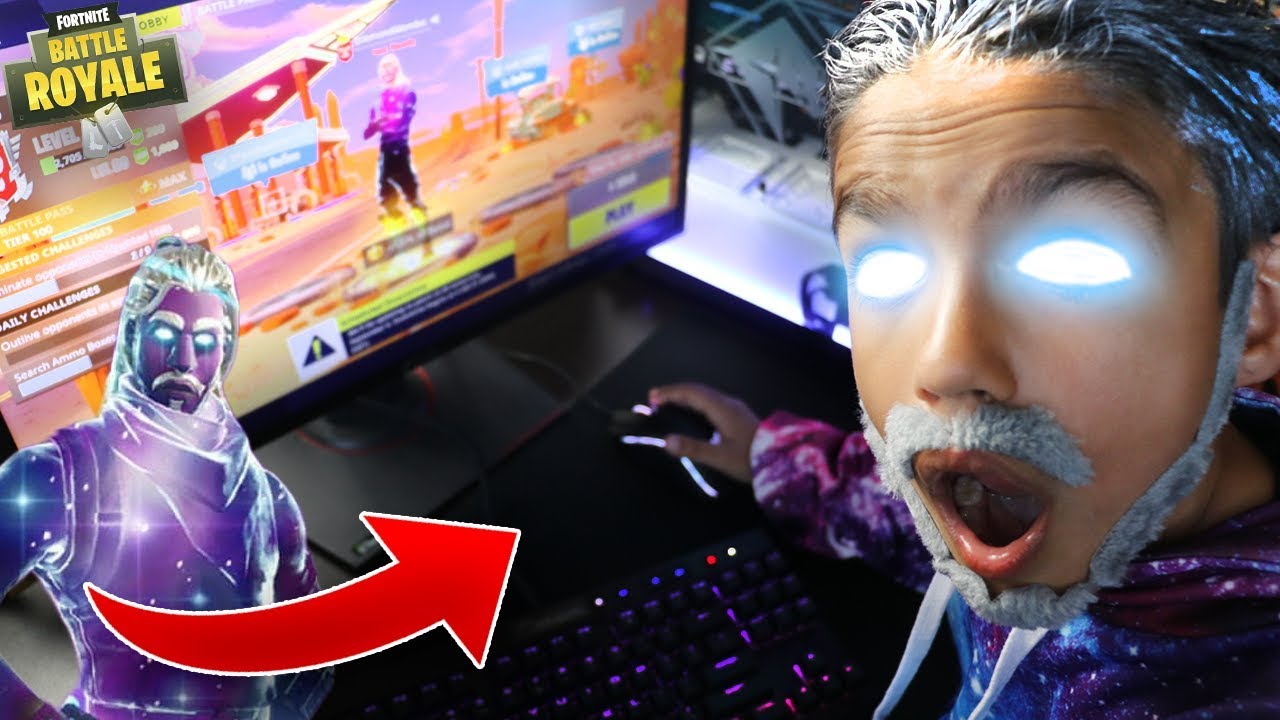 Diamond Mamba Fortnite Videos Little Brother Turns Into Real Life Galaxy Skin In Fortnite Hilarious Rage Youtube