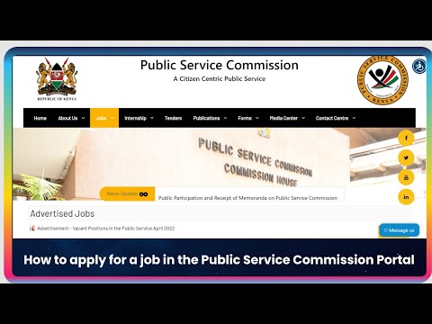 Learn How to Apply for a Job in the Public Service Commission