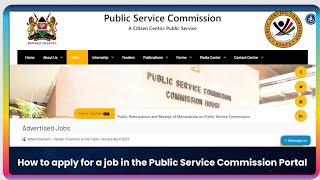 Learn How to Apply for a Job in the Public Service Commission