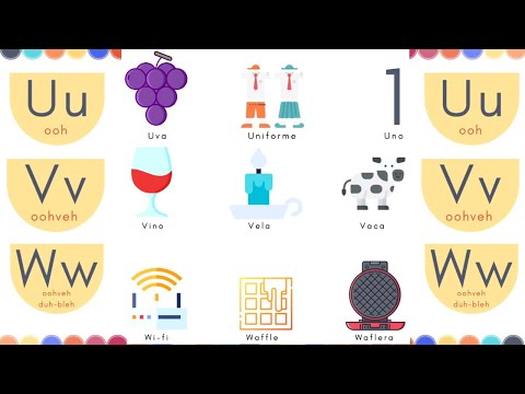 PALAVRAS EM ESPANHOL COM LETRAS U, V e W | ESPAÑOL