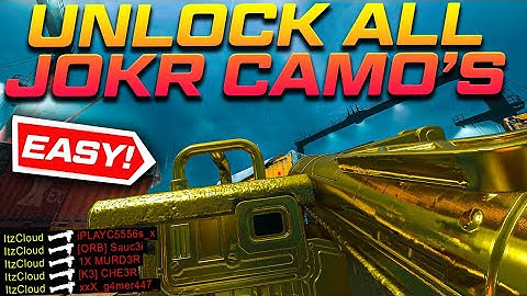 HOW TO GET THE *JOKR* GOLD/POLYATOMIC in MODERN WARFARE 2 EASY CAMO GUIDE