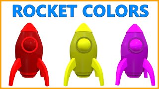 Learn Colors with Rockets | Colours Learning Video for Toddlers | Color Educational Cartoon Videos