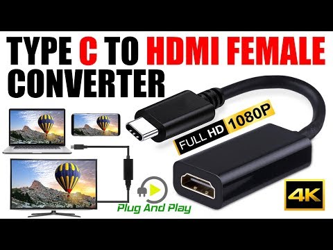 USB Type C to HDMI 4k Cable Adapter For Tablet I Macbook Pro I Samaung I Dell I HP