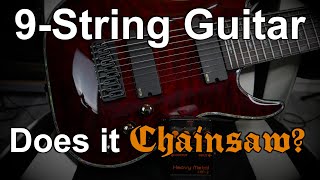 Schecter Hellraiser C-9 9 string Guitar vs Boss HM-2 (clone). Does it Chainsaw? (The Chainsaw Files)