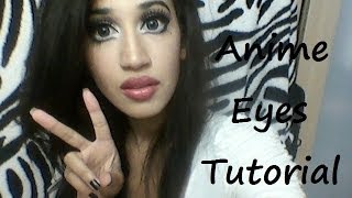 Anime Eyes Tutorial ♡ Big Doll Eyes