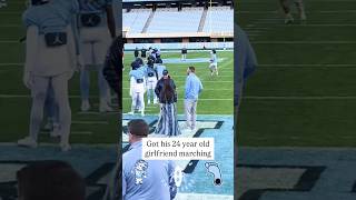 Bill Belichick’s girlfriend is at every practice! #shorts #unc #billbelichick