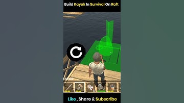 How to Build Kayak In Survival On Raft #shorts