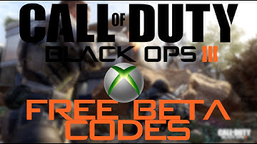 [Free Xbox] Black Ops 3 Beta Codes!!