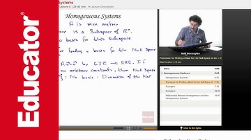 Homogeneous Systems