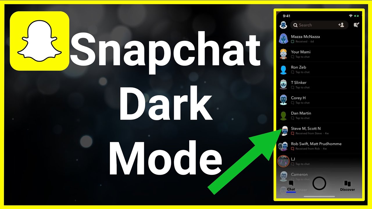 snapchat dark mode yes youtube