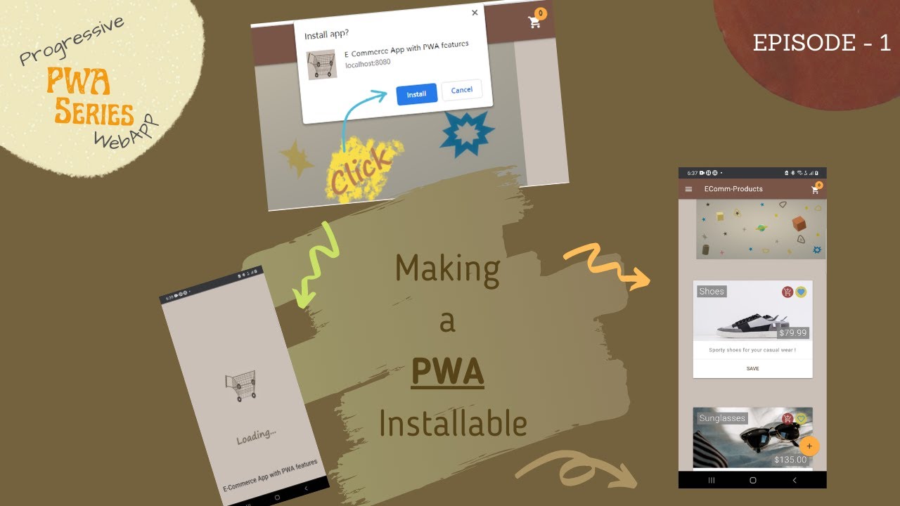 Android Install Pwa PWA Series - EP1 - Making a PWA Installable (Tested on Android Device ...