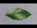 Superrrr Easy Leaf Embroidery Design |So Simple Satin Stitch For Beginners -Tutorial