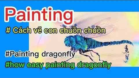 # Cách vẽ con Chuồn chuồn.# how easy painting Dragonfly # Painting beginners #drawing art.#575.