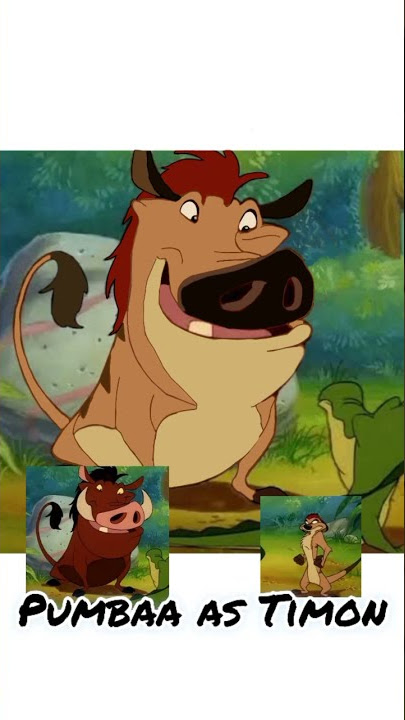 Pumbaa as Timon #shorts#timonandpumbaa#timon#pumbaa
