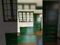 Green IKEA kitchen cabinets. Ponywall support #greenkitchen #ikeakitchen #kitchencabinetinstallation