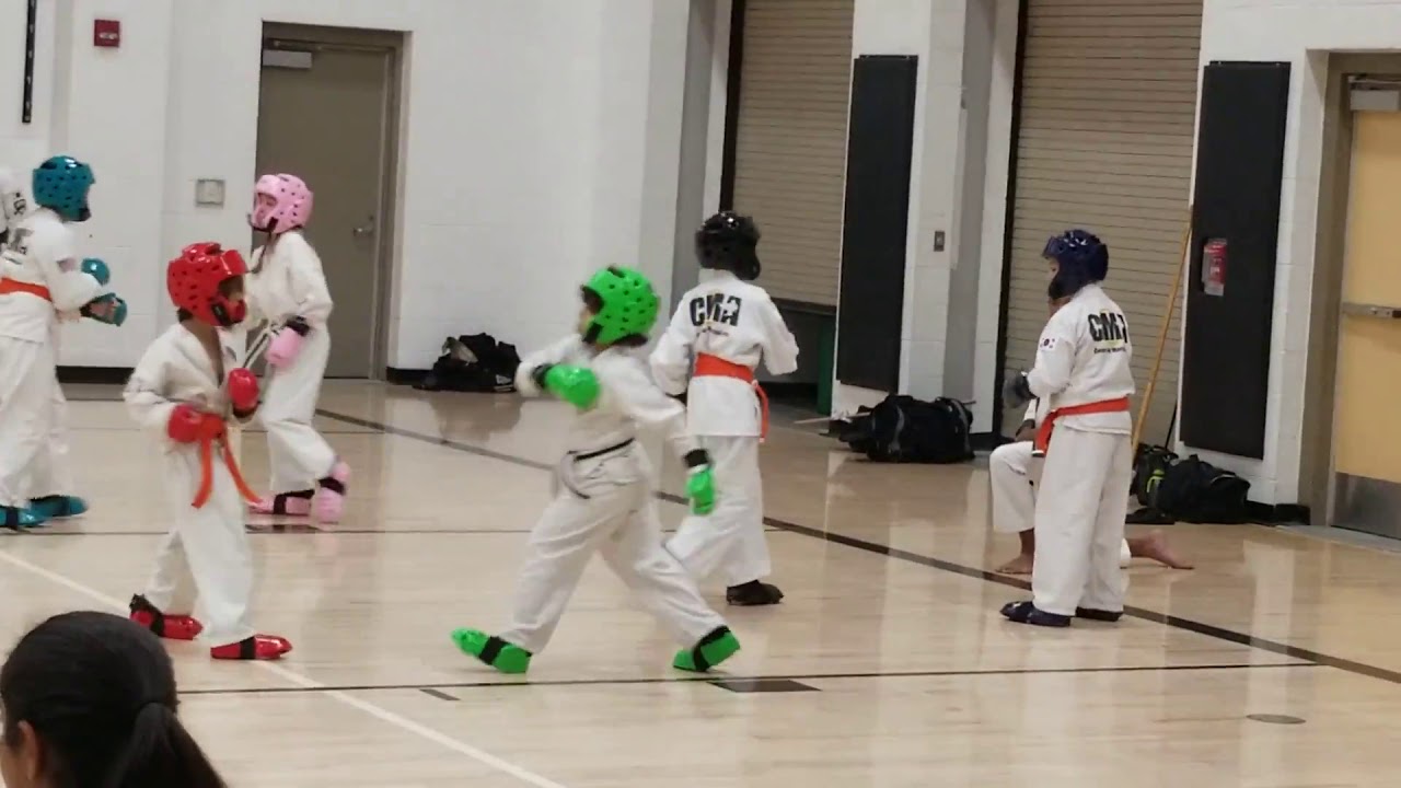 Ken karate test for Orange Belt with one stripe YouTube