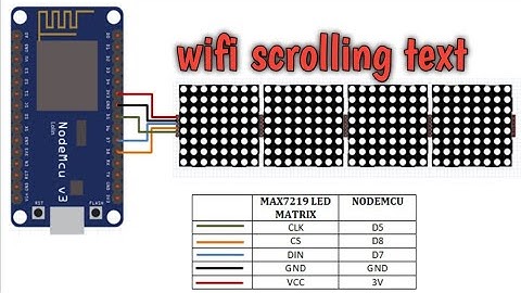 How to make wifi scrolling Text massages using esp8266...