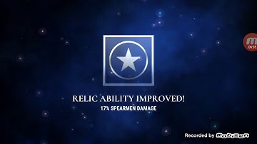 Dawn of Titans forging a 3* relic from level 1 to 10
