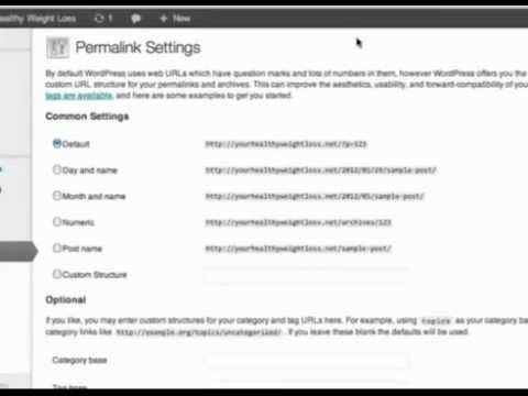 WordPress Permalink Settings - WordPress 4