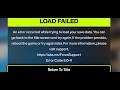 Fix Forza Horizon 6 Error Code E:0-c0/E:0-0 Load Failed Error Occurred While Trying To Load Save