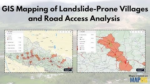 How to Map Landslide-Prone Villages and Roads with GIS #mapog #gis  #gismapping #story #technology