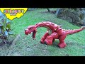 100 dinos vs nerf war part 1 skyheart toys dinosaurs for kids battle trex brontosaurus