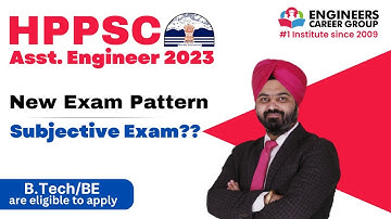 HPPSC AE New Exam Pattern || HPPSC AE Exam || HPPSC AE Jobs
